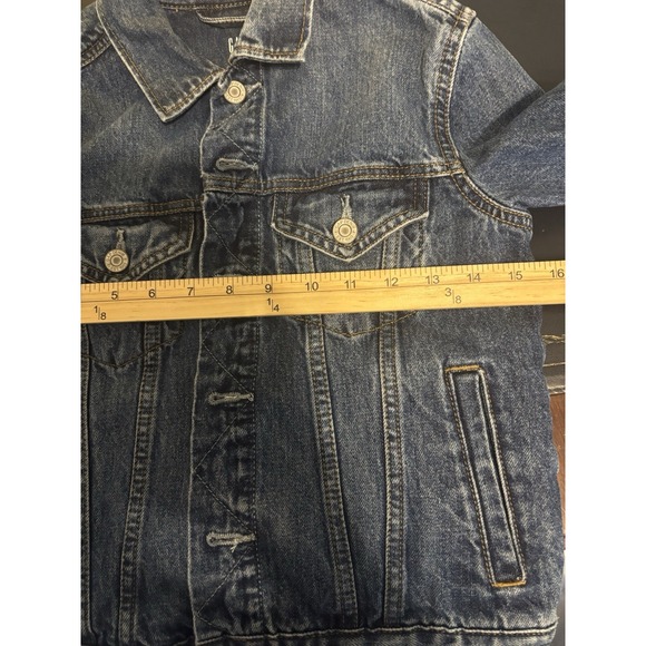 GAP For‎ Good Denim Jean Jacket Blue Girl's Size Medium - Picture 8 of 8